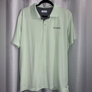 Columbia Utilizer Men's Mint Green Polo Drifit Shirt - Large